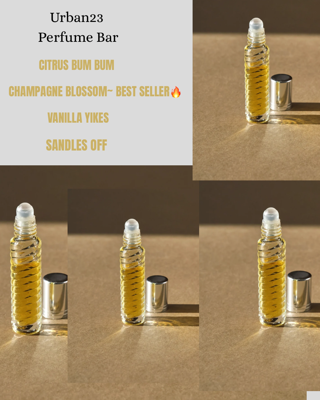 Urban23 Roll on Fragrances